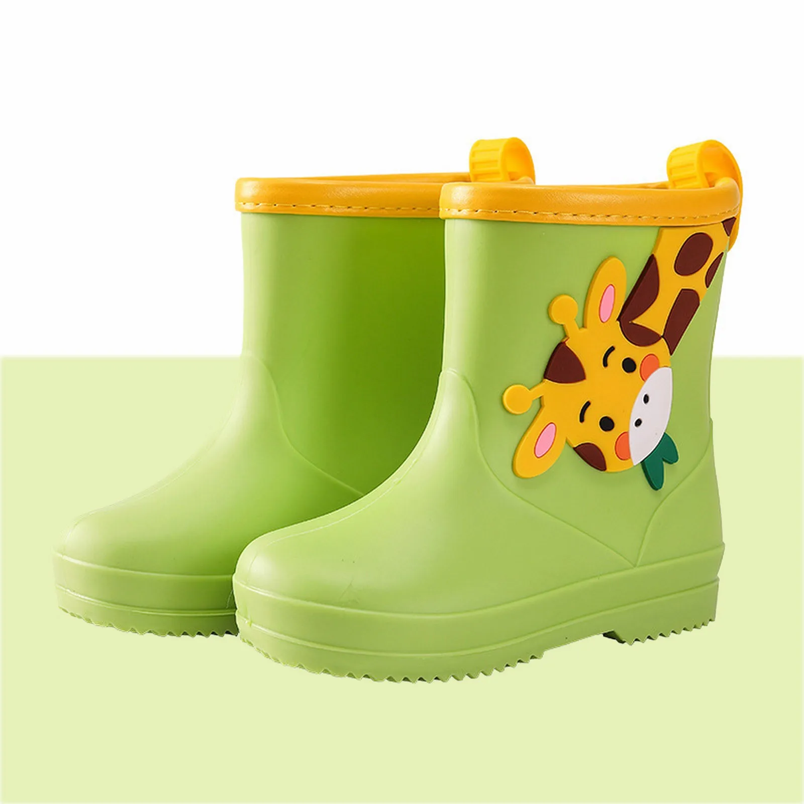 Cute Giraffe Cartoon Children Rain Boots Baby Water Shoes Kids Boys Girls Waterproof Non-Slip Rubber Rain Shoes botas de lluvia
Cute Giraffe Cartoon Children Rain Boots Baby Water Shoes Kids Boys Girls Waterproof Non-Slip Rubber Rain Shoes botas de lluvia