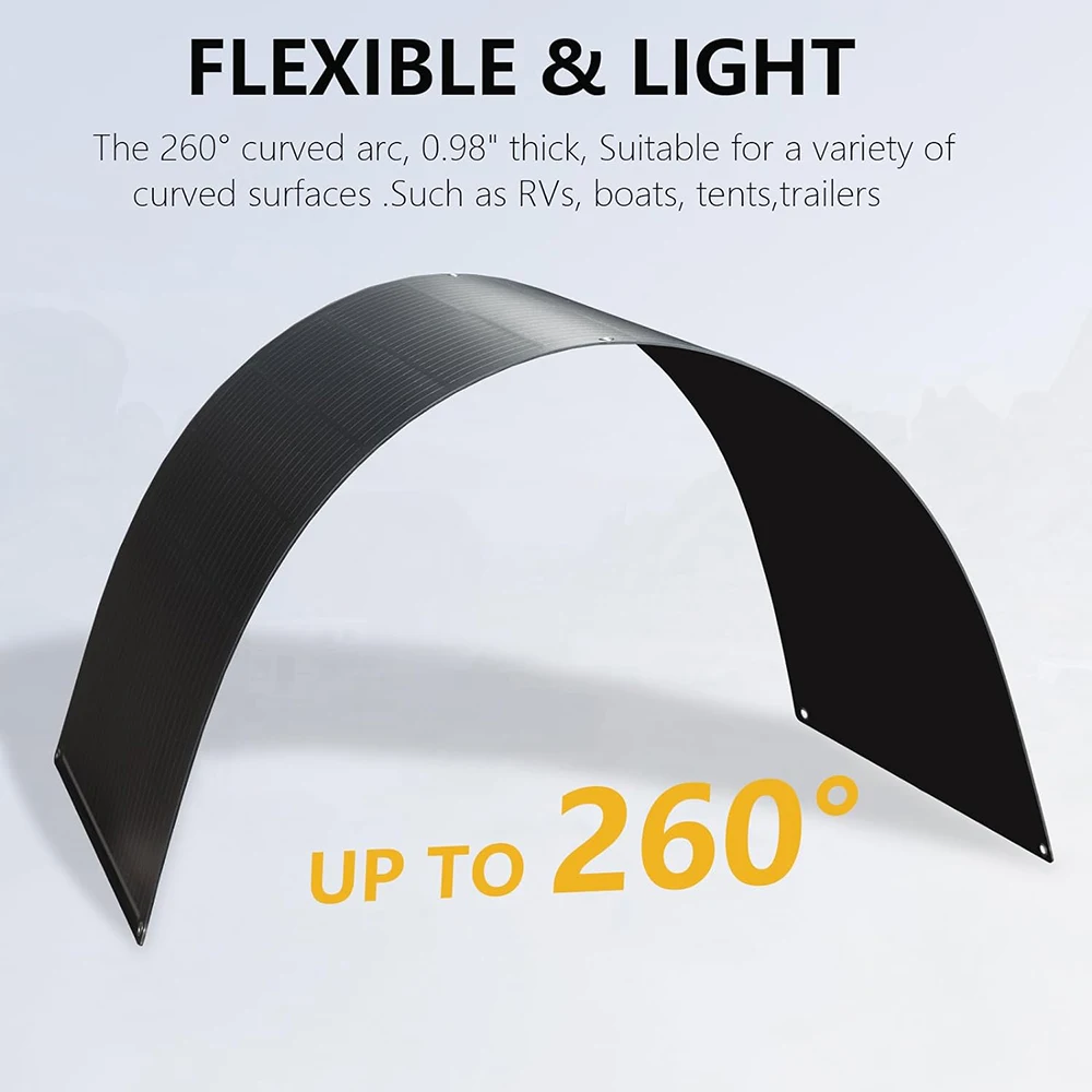 Panel Solar de 200W/100W, módulo de paneles solares, célula monocristalina de 100 vatios o 200 vatios para coche, barco, hogar, RV, cargador de batería Panel Solar de 200W/100W, módulo de paneles solares, célula monocristalina de 100 vatios o 200 vatios para coche, barco, hogar, RV, cargador de batería