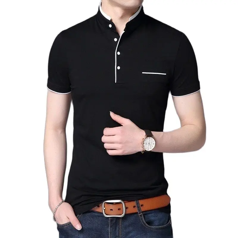 Men Shirts Solid Color Polo Shirt Men's Polo O-Neck Cotton Loose Men's Top Basic Versatile Short Sleeve Tees
Men Shirts Solid Color Polo Shirt Men's Polo O-Neck Cotton Loose Men's Top Basic Versatile Short Sleeve Tees