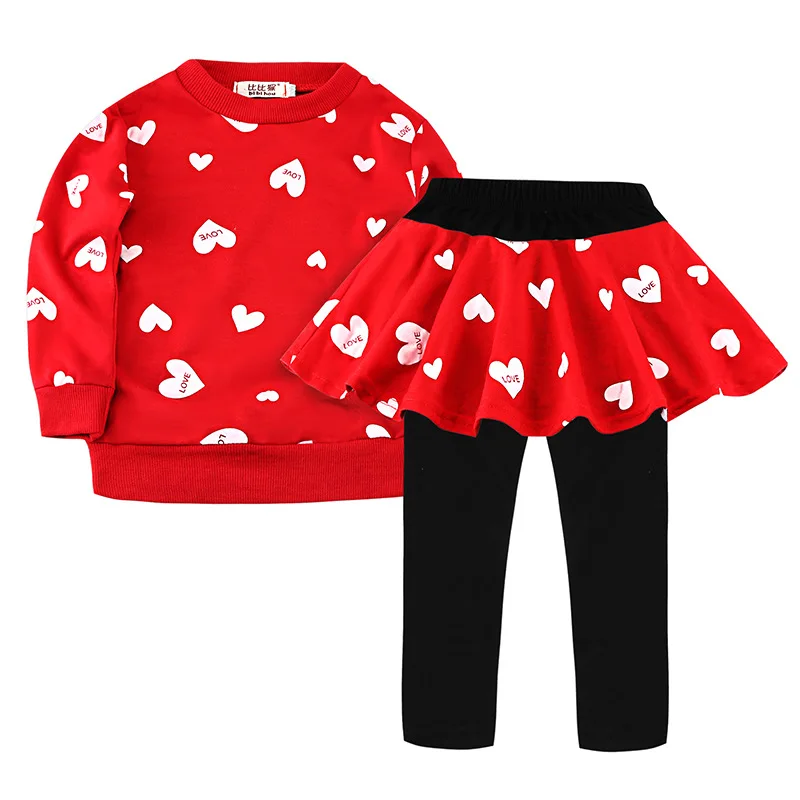 Girl Clothes Set Kid Spring Autumn Heart Letter Long Sleeve Round Neck Pullover Sweater Tops Pants Dress Children Princess Dress
Girl Clothes Set Kid Spring Autumn Heart Letter Long Sleeve Round Neck Pullover Sweater Tops Pants Dress Children Princess Dress