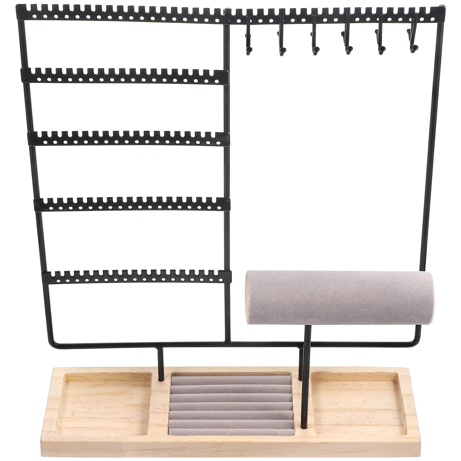 Jewelry Display Stand Earring Support Necklace Hanger Bracelet Wood Rack Stands
Jewelry Display Stand Earring Support Necklace Hanger Bracelet Wood Rack Stands
