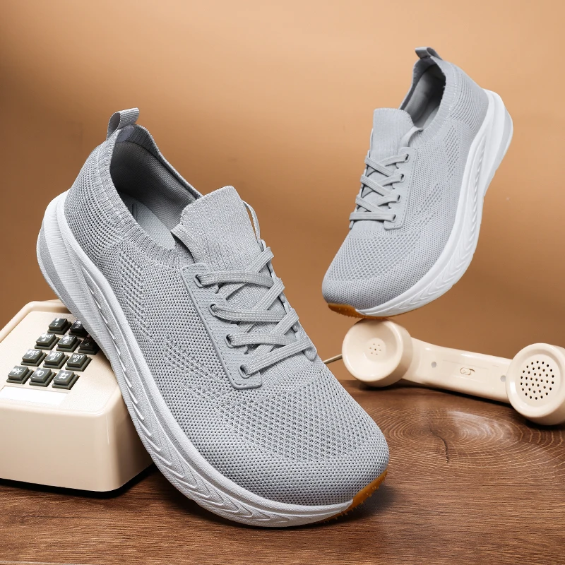الانزلاق على الرجال أحذية مشي غير رسمية واسعة تو أحذية رياضية محبوك شبكة الجري أحذية رياضية موضة سميكة وحيد في الهواء الطلق أحذية للمشي الانزلاق على الرجال أحذية مشي غير رسمية واسعة تو أحذية رياضية محبوك شبكة الجري أحذية رياضية موضة سميكة وحيد في الهواء الطلق أحذية للمشي