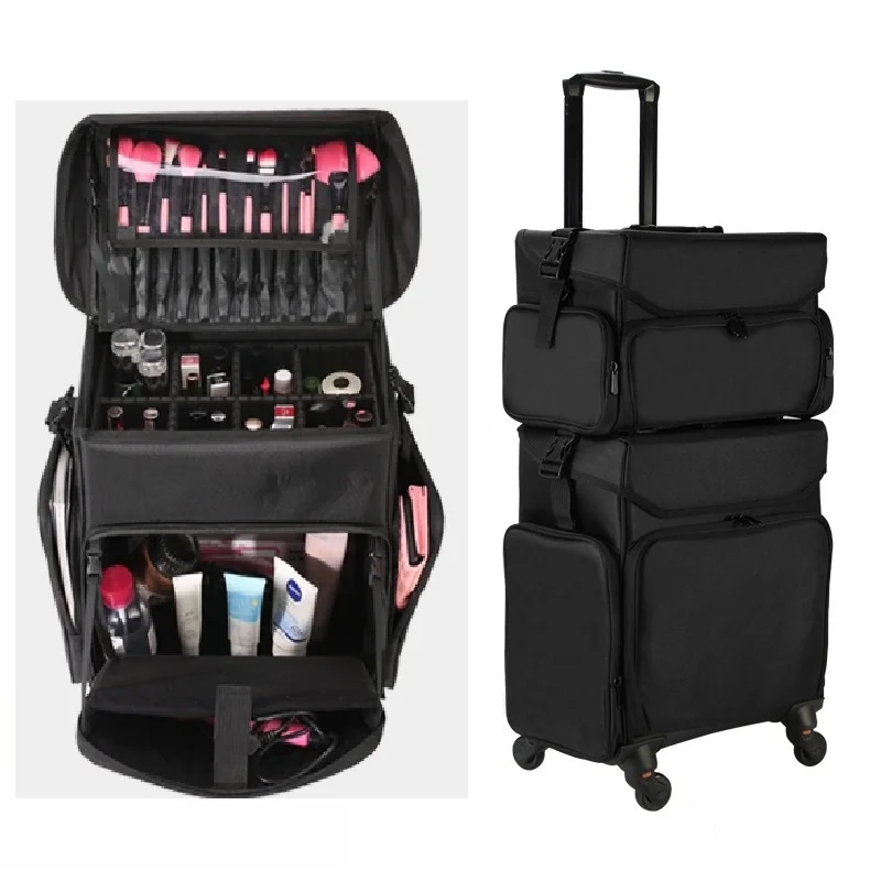 Trolleycase Rolling Luggage Cosmetic Bag Mother and Child Bag Makeup Beauty Manicure Jewelry Large Capacity Tool Bag Beauty Case
Trolleycase Rolling Luggage Cosmetic Bag Mother and Child Bag Makeup Beauty Manicure Jewelry Large Capacity Tool Bag Beauty Case