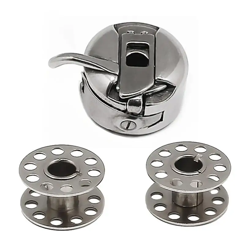Stainless Steel Sewing Machine Bobbin 1 Pieces Bobbin Case With 2 Pieces Metal Bobbins Replacement Bobbins For Craft Sewing DIY
Stainless Steel Sewing Machine Bobbin 1 Pieces Bobbin Case With 2 Pieces Metal Bobbins Replacement Bobbins For Craft Sewing DIY