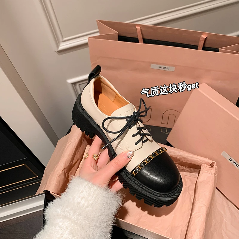 2023 new Spring women pumps natural leather 22-24.5cm length cowhide+pigskin Thick soled shoes loafers mixed colors chain shoes
2023 new Spring women pumps natural leather 22-24.5cm length cowhide+pigskin Thick soled shoes loafers mixed colors chain shoes