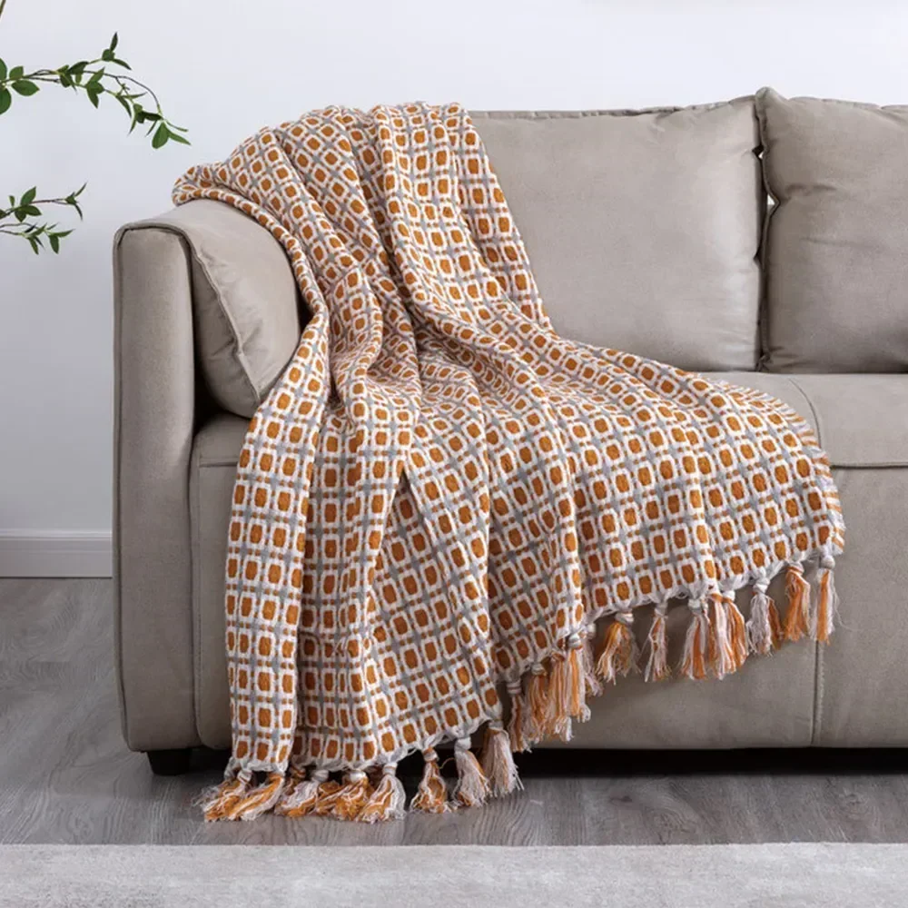 

Мягкий удобный чехол для дивана вязаные одеяла для гостиной текстиль в скандинавском стиле плед для путешествий покрывало с одеялом для кондиционера