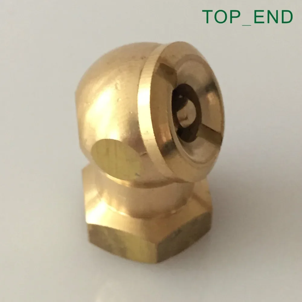 

1/4" Ball Foot Brass Air Chuck,Open (Flow Through) Design,Original Brass,1/4"NPT Female,Dual Air Chuck,Inflator Gauge Fitting