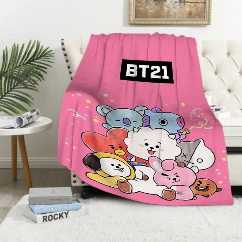 BT21 Cartoon Anime Bed Blanket Fluffy Soft Blankets & Throws Summer Comforter Blankets for Decorative Sofa Furry Throw Baby Home
BT21 Cartoon Anime Bed Blanket Fluffy Soft Blankets & Throws Summer Comforter Blankets for Decorative Sofa Furry Throw Baby Home