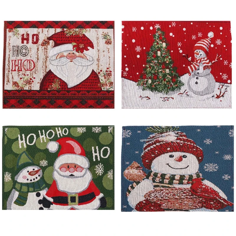 Christmas Theme Decor Merry Christmas Placemats Table Mats for Restaurant Dining Room Kitchen Table Home Decors 4 Styles
Christmas Theme Decor Merry Christmas Placemats Table Mats for Restaurant Dining Room Kitchen Table Home Decors 4 Styles