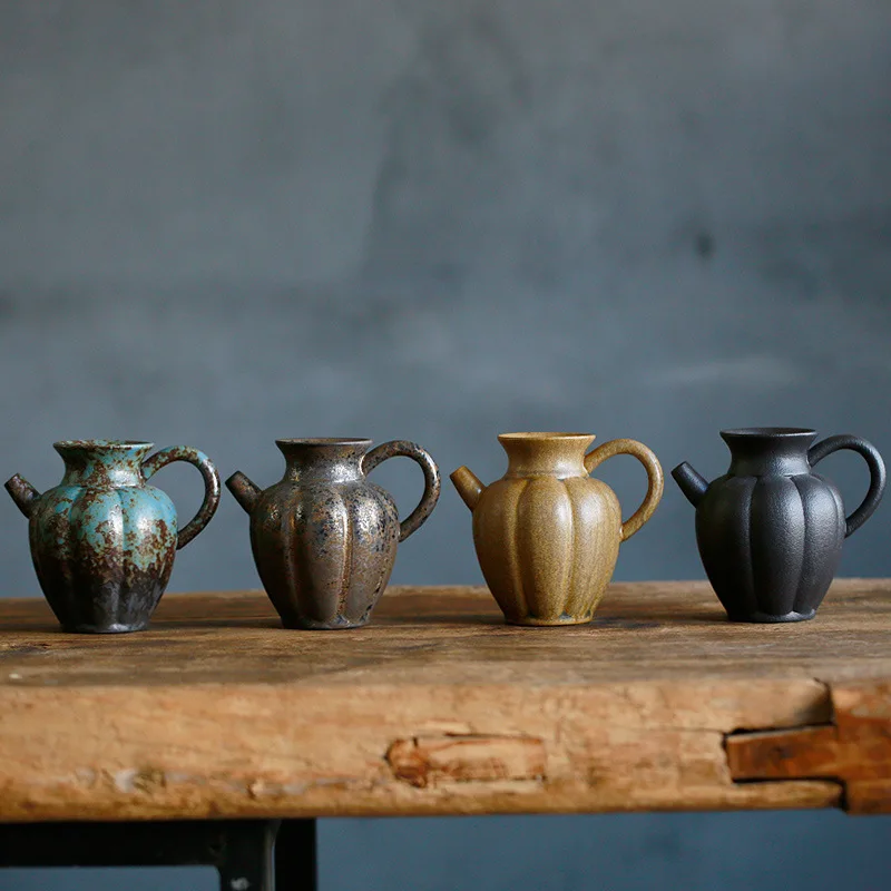 

Japanese Style Handmade Stoneware Pitcher Ceramic Tea Serving Pot Average Tea Ware Tea Pot Tea Ware Tea Accessories Gong Dao Bei