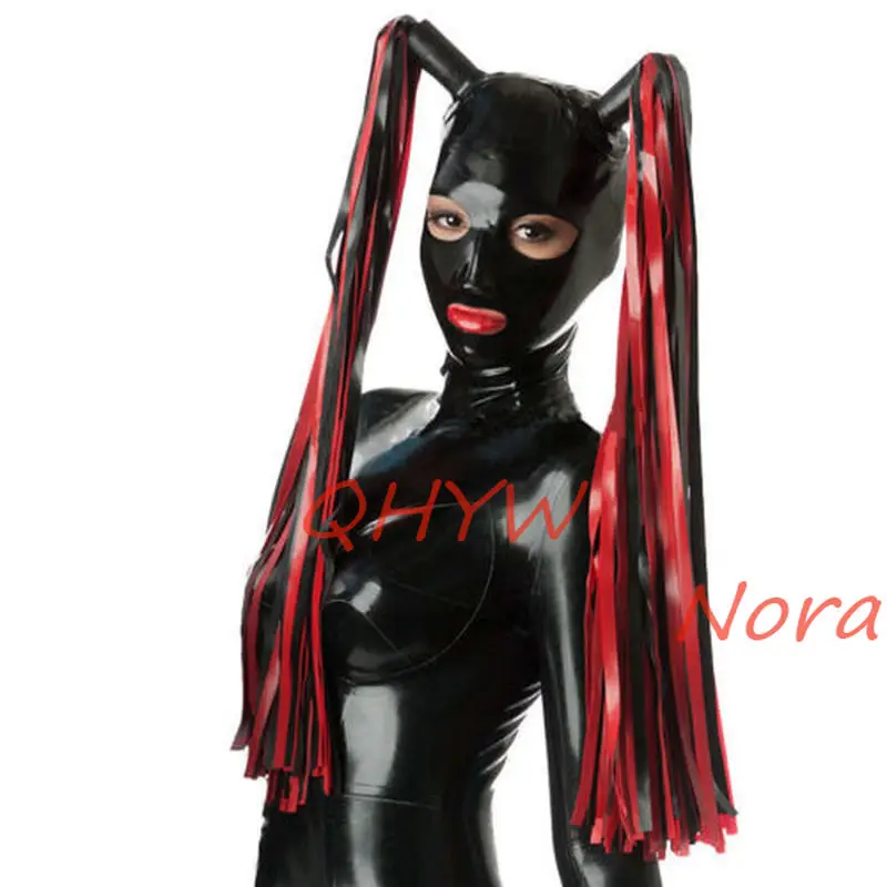 100% Natural Latex Woman Mask Hood with Latex Rubber Wigs Open Nose Holes and Mouth Cosplay Costumes
100% Natural Latex Woman Mask Hood with Latex Rubber Wigs Open Nose Holes and Mouth Cosplay Costumes