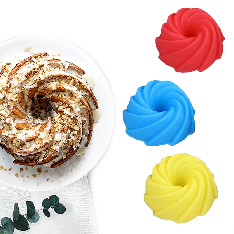 Mini Spiral Chiffon Silicone Cake Mold Jelly Pudding Bread Candy Dessert Mold Home Kitchen DIY Baking Decoration Tools
Mini Spiral Chiffon Silicone Cake Mold Jelly Pudding Bread Candy Dessert Mold Home Kitchen DIY Baking Decoration Tools