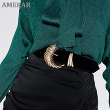 Women Vintage Belt Fashion Metal Buckle Belts for Women 2021 Retro Alloy Velvet Waistband Female Pu Dress New Female European
Women Vintage Belt Fashion Metal Buckle Belts for Women 2021 Retro Alloy Velvet Waistband Female Pu Dress New Female European
