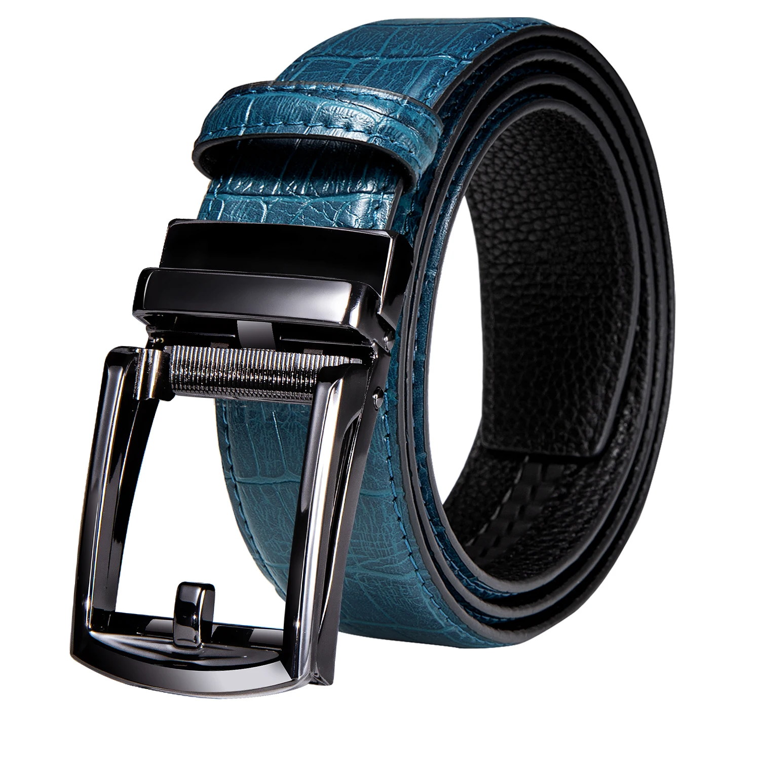 DUBULLE Fashion Genuine Leather Mens Belts M Letter Automatic Buckle Ratchet Straps Dress Jeans Waistband for Men Pants Trousers
DUBULLE Fashion Genuine Leather Mens Belts M Letter Automatic Buckle Ratchet Straps Dress Jeans Waistband for Men Pants Trousers