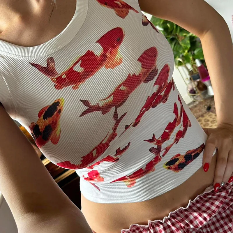 Punk Y2k style Grunge Camisole Tops Streetwear Women's Sleeveless Corset Print Cute Crop Tops Emo girls Clothes Gothic Tank 90s
Punk Y2k style Grunge Camisole Tops Streetwear Women's Sleeveless Corset Print Cute Crop Tops Emo girls Clothes Gothic Tank 90s