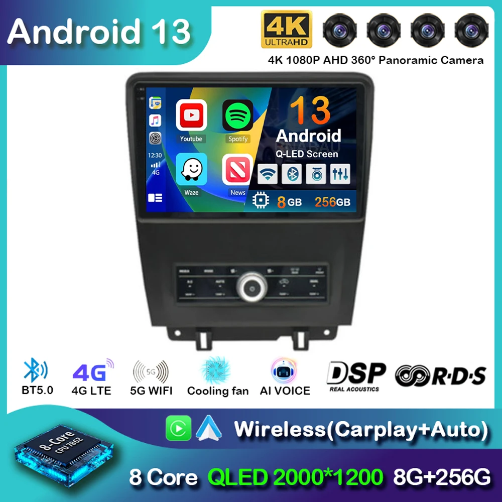 Android 13 Carplay Auto Car Radio For Ford Mustang 2010 2011 2012-2014 Multimedia GPS Navigation Audio Video Player Stereo 2 din
Android 13 Carplay Auto Car Radio For Ford Mustang 2010 2011 2012-2014 Multimedia GPS Navigation Audio Video Player Stereo 2 din