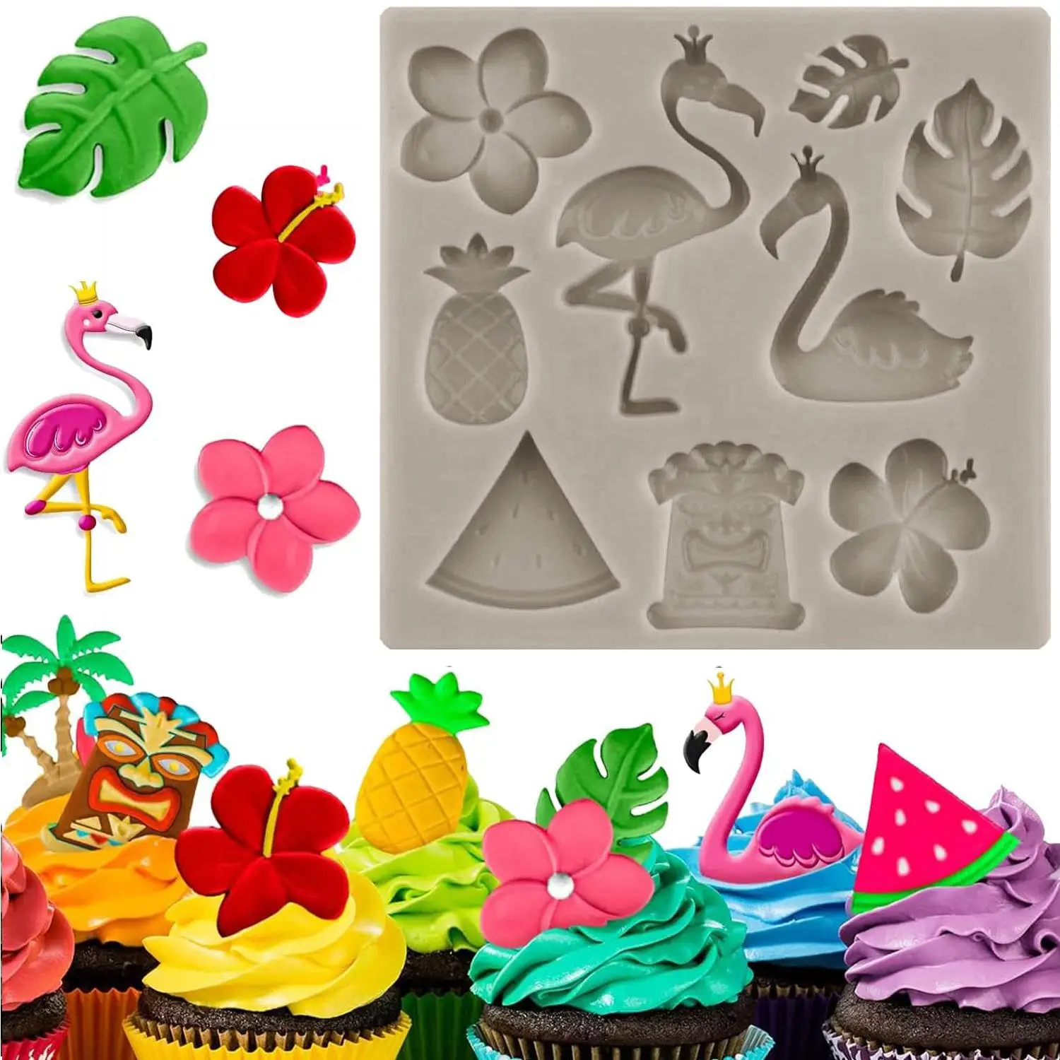 Hawaiian Indian Fondant Mould Summer Tropical Palm Leaves Flower Silicone Mould Cake Decorating Candy Chocolate Clay Moulds
Hawaiian Indian Fondant Mould Summer Tropical Palm Leaves Flower Silicone Mould Cake Decorating Candy Chocolate Clay Moulds
