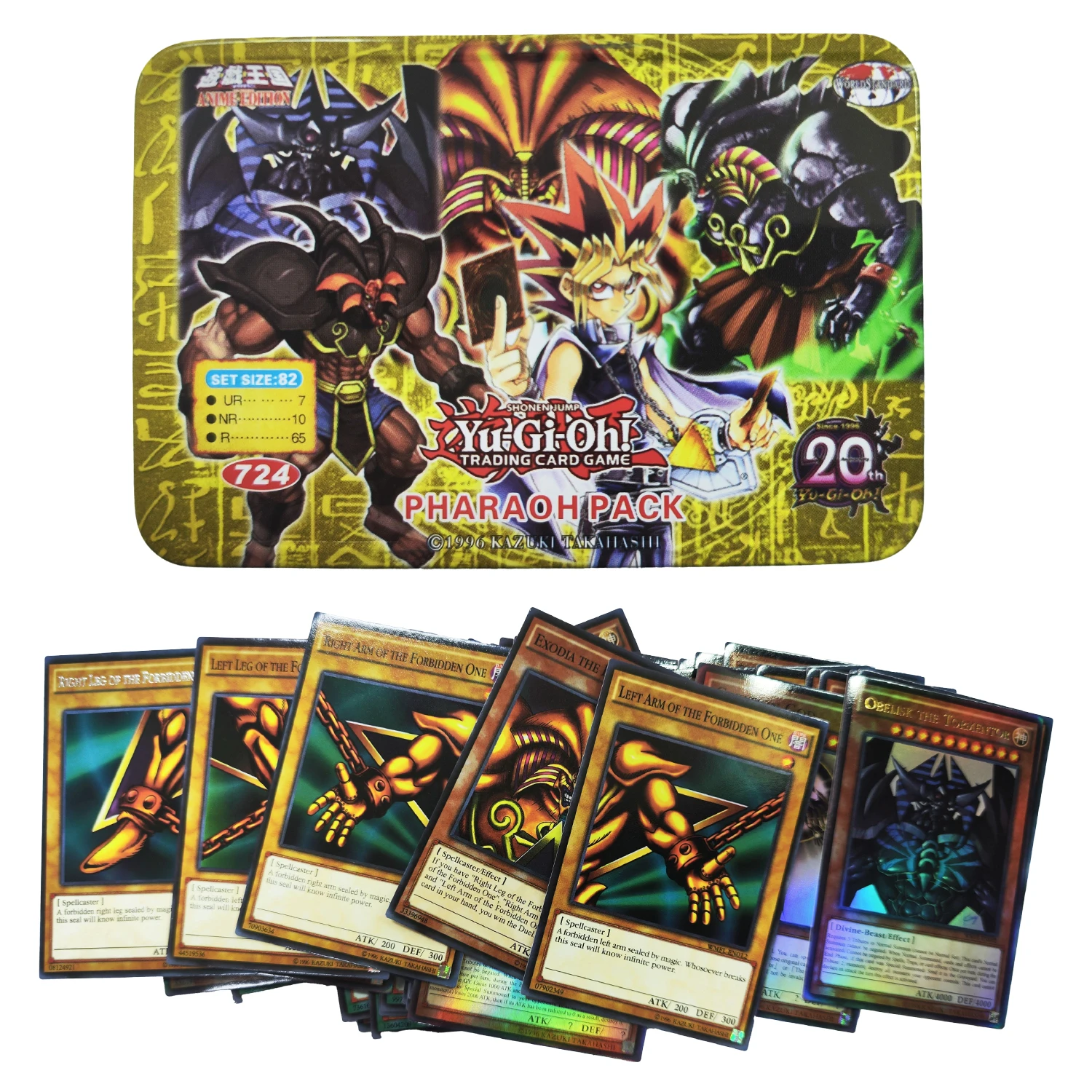 82 шт. карточки Yu Gi Oh, карта Фараона, Голографическая карта на английском языке, золотой, белый дракон, поединка, игра, коллекционная карточка с жестяной коробкой
82 шт. карточки Yu Gi Oh, карта Фараона, Голографическая карта на английском языке, золотой, белый дракон, поединка, игра, коллекционная карточка с жестяной коробкой