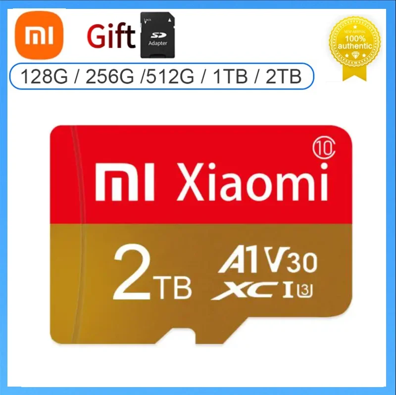 

Xiaomi 1TB Micro TF SD Card 2TB Memory Card Class10 Micro TF A1 High Speed Flash TF Cards 512GB 256GB C10 for Mobile Phone Cam