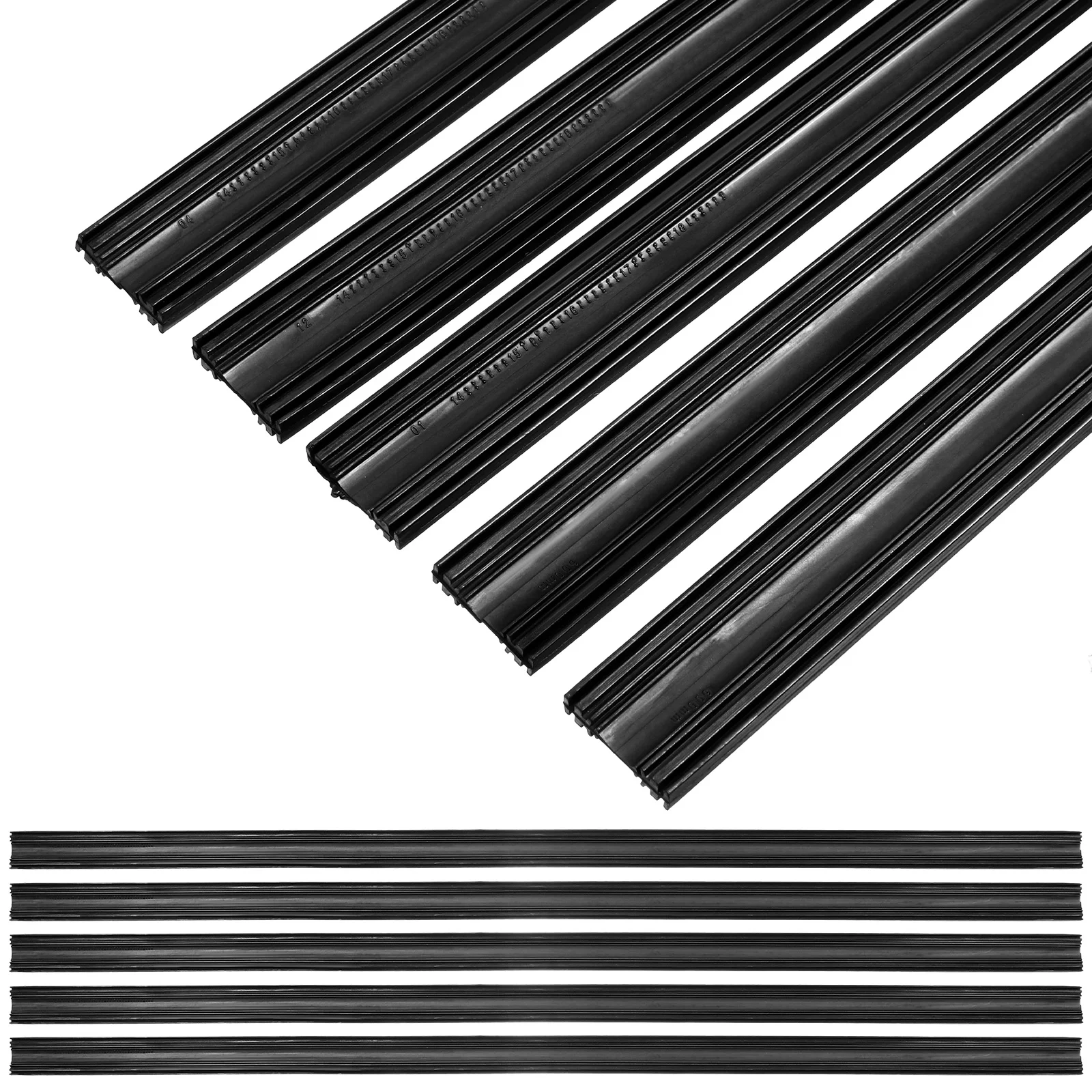 

10 Pcs Windshield Wiper Strips Car Window Wiper Rubber Refill Strips for Most Auto Cars Lorries Trucks