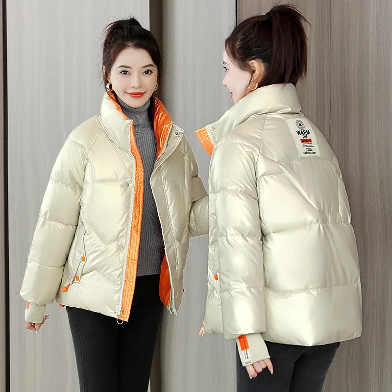 Winter new Korean version of slim down cotton-padded jacket women's warm bread coat
Winter new Korean version of slim down cotton-padded jacket women's warm bread coat