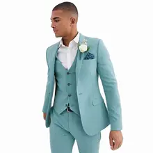 Latest Mint Green Mens Suits 2022 Slim Fit Peaked Lapel Formal Prom Suit 3 Pieces Groomsmen Wedding Tuxedos( Blazer+Vest+Pants )
Latest Mint Green Mens Suits 2022 Slim Fit Peaked Lapel Formal Prom Suit 3 Pieces Groomsmen Wedding Tuxedos( Blazer+Vest+Pants )