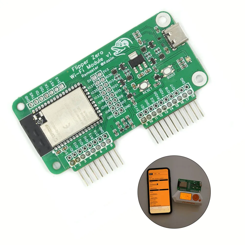 1Pc Flipper Zero 32GB WiFi Devboard Replacement ESP32-S2 Allows Wi-Fi Penetration Testing For Perform Advanced Circuit Debugging
1Pc Flipper Zero 32GB WiFi Devboard Replacement ESP32-S2 Allows Wi-Fi Penetration Testing For Perform Advanced Circuit Debugging