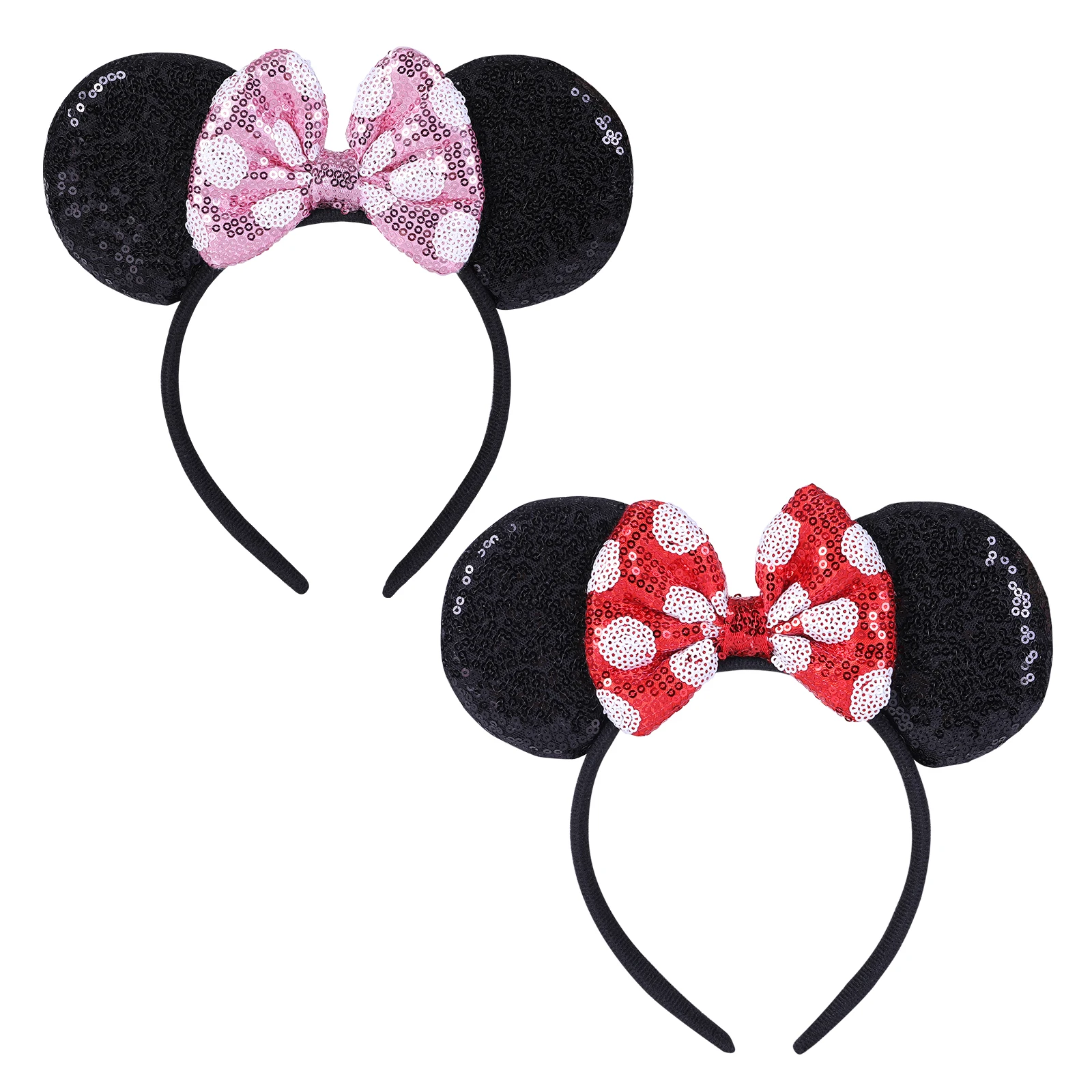 2 Pcs Mouse Ears Headbands,Shiny Bows Mouse Ears Headbands for Birthday Parties, Themed Events, A Perfect Addition to Your Trip
2 Pcs Mouse Ears Headbands,Shiny Bows Mouse Ears Headbands for Birthday Parties, Themed Events, A Perfect Addition to Your Trip
