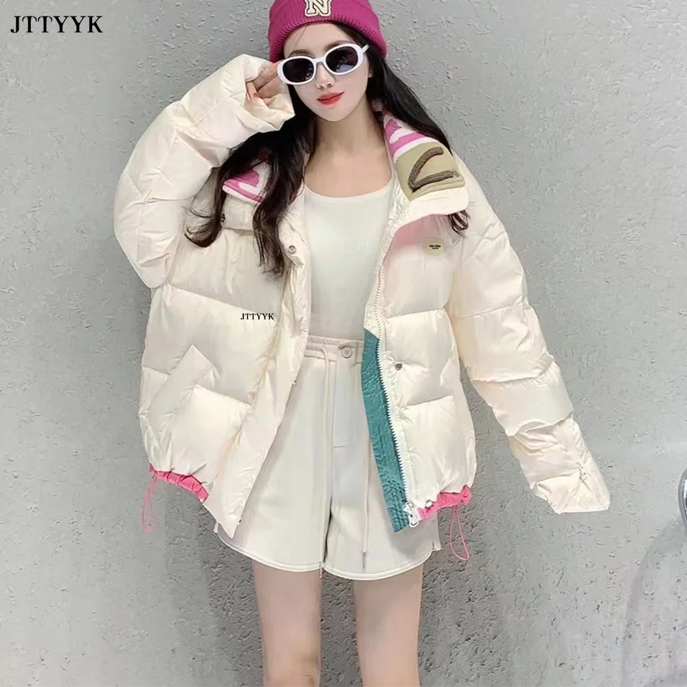 2023 New Fashion Casual Wild Soft White Duck Down Coat Womens Stand Collar Autumn Winter Warm Short bread Jackets Outerwear 
2023 New Fashion Casual Wild Soft White Duck Down Coat Womens Stand Collar Autumn Winter Warm Short bread Jackets Outerwear