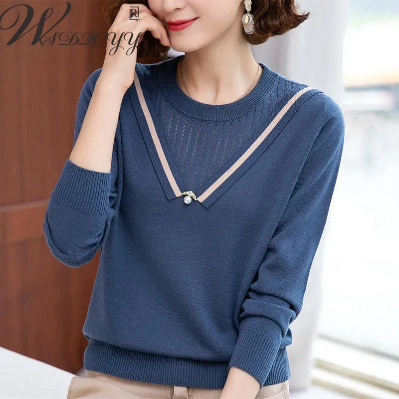 Women Hollow Out Knit Sweater 2024 Autumn Winter Harajuku Round Neck Knitwear Top Plus Size Bottoming Long Sleeve Sueter Loose
Women Hollow Out Knit Sweater 2024 Autumn Winter Harajuku Round Neck Knitwear Top Plus Size Bottoming Long Sleeve Sueter Loose