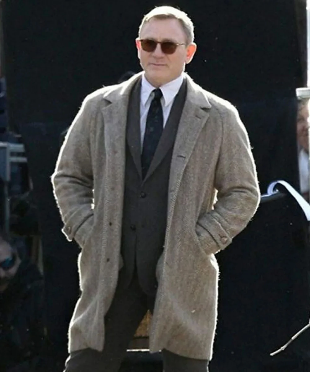 

YANGHAOYUSONG Homemade Knives Out Daniel Craig Wool Coat Suitable For Autumn And Winter