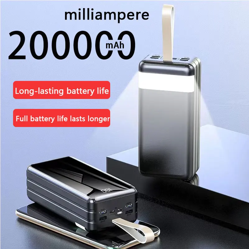 200000mAh Power Bank 4 USB Super Fast Chargr PowerBank Portable Charger Digital Display External Battery Pack for IPhone Samsung
200000mAh Power Bank 4 USB Super Fast Chargr PowerBank Portable Charger Digital Display External Battery Pack for IPhone Samsung