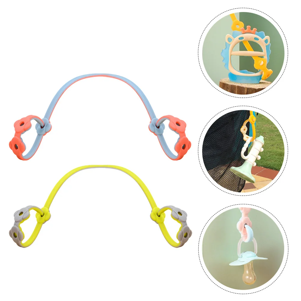 2 Pcs Multifunctional Pacifier Chain Holder Pacifiers Clips for Boys Teethers Baby Chains Silicone Ropes Anti-Lost
2 Pcs Multifunctional Pacifier Chain Holder Pacifiers Clips for Boys Teethers Baby Chains Silicone Ropes Anti-Lost