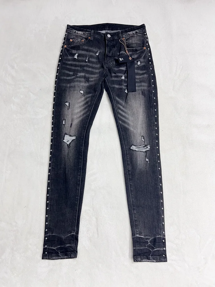Top Quality Purple ROCA Brand Jeans 2024ss Fashion Brand Retro Antique Men's Jeans Low Rise Casual Perforated Tight Pants
Top Quality Purple ROCA Brand Jeans 2024ss Fashion Brand Retro Antique Men's Jeans Low Rise Casual Perforated Tight Pants