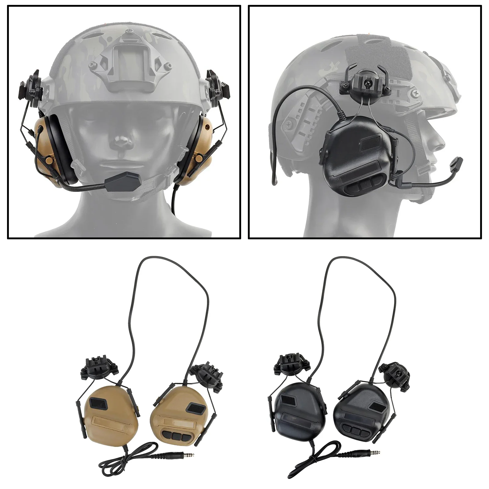 Tactical Headsets with Fast Helmet Rail Adapter Military Hunting Shooting Headset Communication Military Headset Accessories
Tactical Headsets with Fast Helmet Rail Adapter Military Hunting Shooting Headset Communication Military Headset Accessories