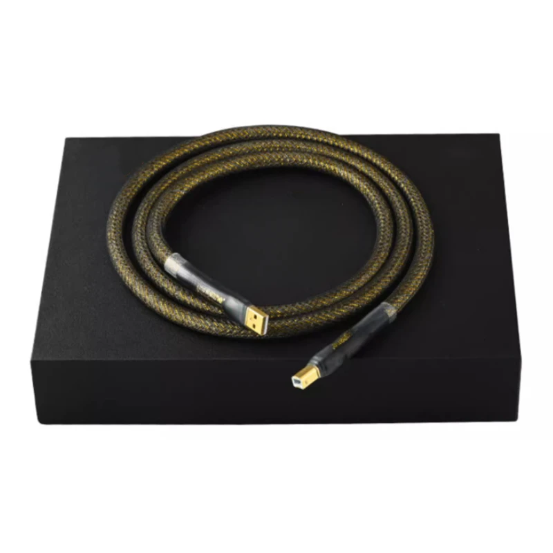 Кабель из серебра 99.99% пробы с 4-слойным покрытием USB A на B, Hi-Fi аудио кабель передачи данных для декодера, ЦАП, звуковая карта
Кабель из серебра 99.99% пробы с 4-слойным покрытием USB A на B, Hi-Fi аудио кабель передачи данных для декодера, ЦАП, звуковая карта