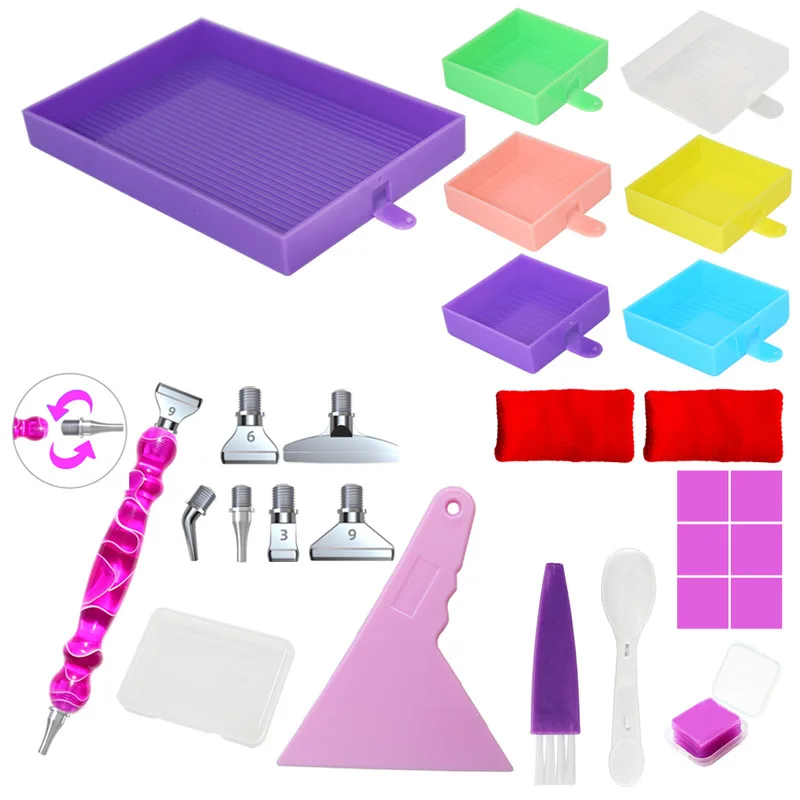 DIY Diamond Painting Tray with Cover Tools Kit Drill Beads Sorting Plate Organizer Storage Container Diamond EmbroideryAccessory
DIY Diamond Painting Tray with Cover Tools Kit Drill Beads Sorting Plate Organizer Storage Container Diamond EmbroideryAccessory
