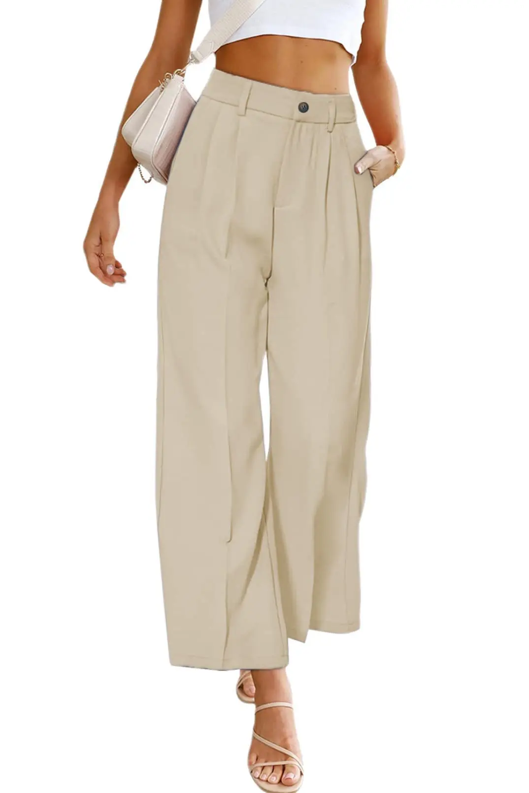 2023 Spring Summer Pants for Women Solid Casual Wide Leg Pants Button Loose Women Clothing
2023 Spring Summer Pants for Women Solid Casual Wide Leg Pants Button Loose Women Clothing
