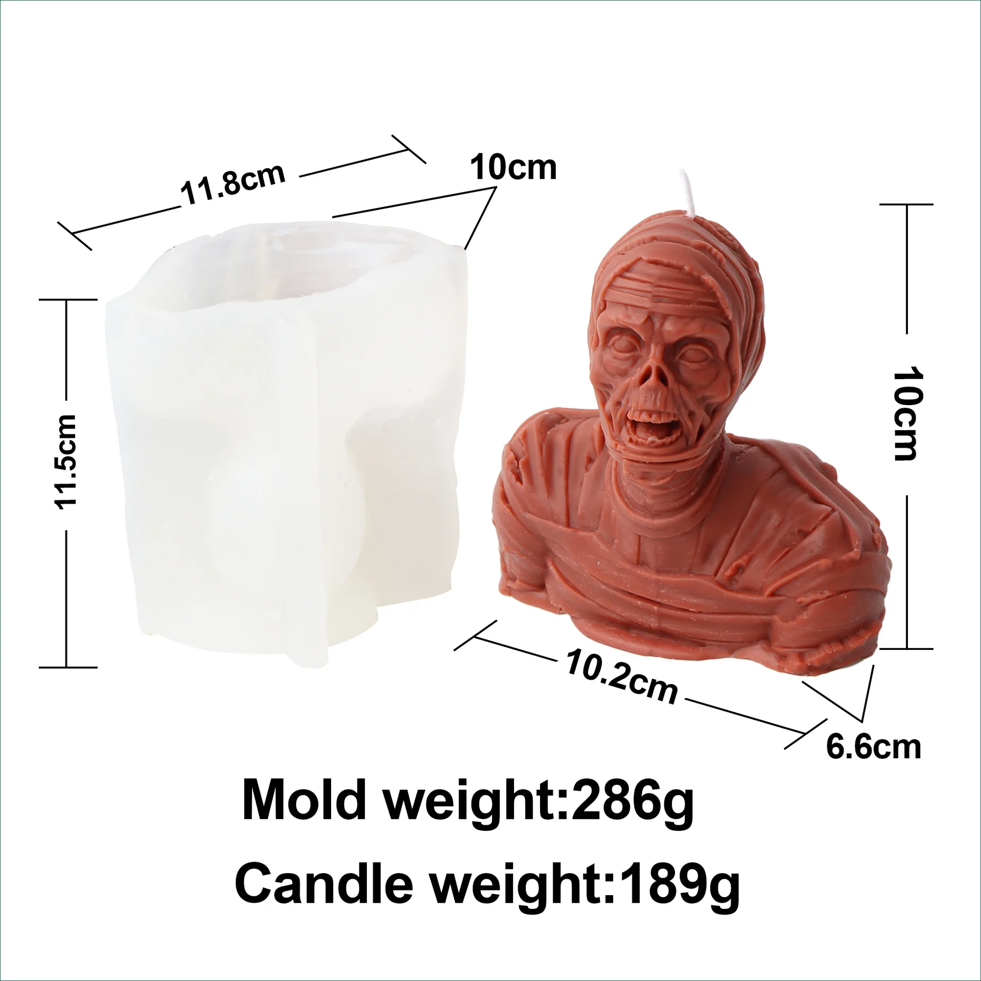 Halloween Zombies Candle Silicone Mold for Handmade Chocolate Decoration Gypsum Aromatherapy Soap Resin Candle Silicone Mould
Halloween Zombies Candle Silicone Mold for Handmade Chocolate Decoration Gypsum Aromatherapy Soap Resin Candle Silicone Mould