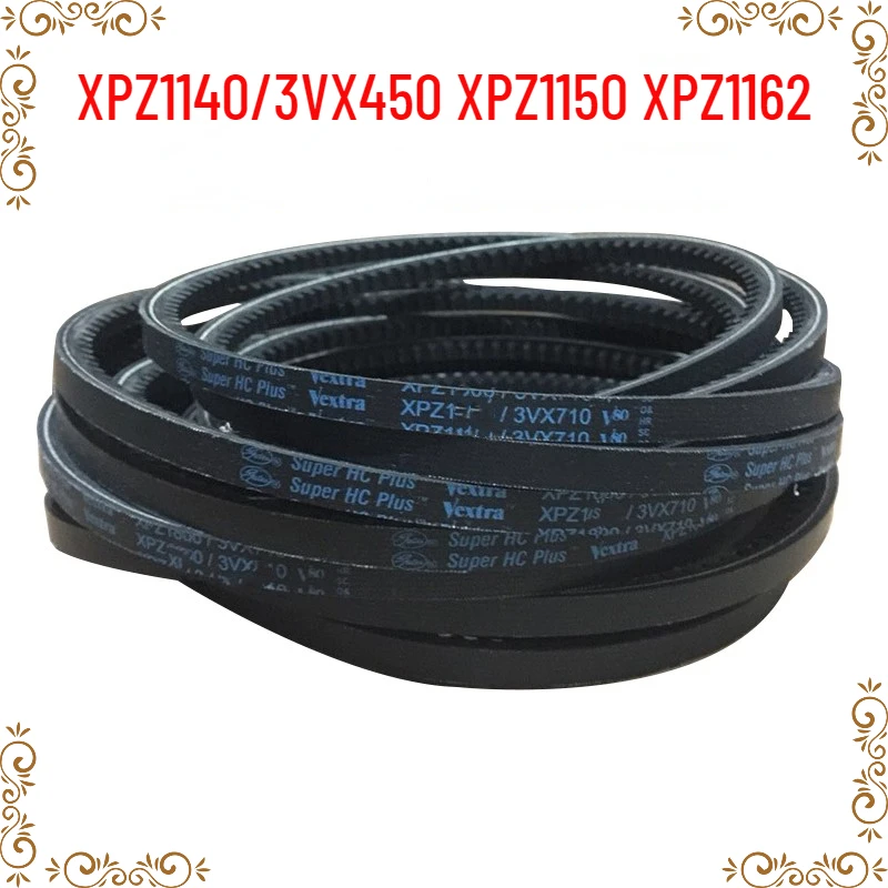 1pcs XPZ1140/3VX450 XPZ1150 XPZ1162 Toothed Belt V80 Triangular Belt Toothed Air Compressor Belt 
1pcs XPZ1140/3VX450 XPZ1150 XPZ1162 Toothed Belt V80 Triangular Belt Toothed Air Compressor Belt