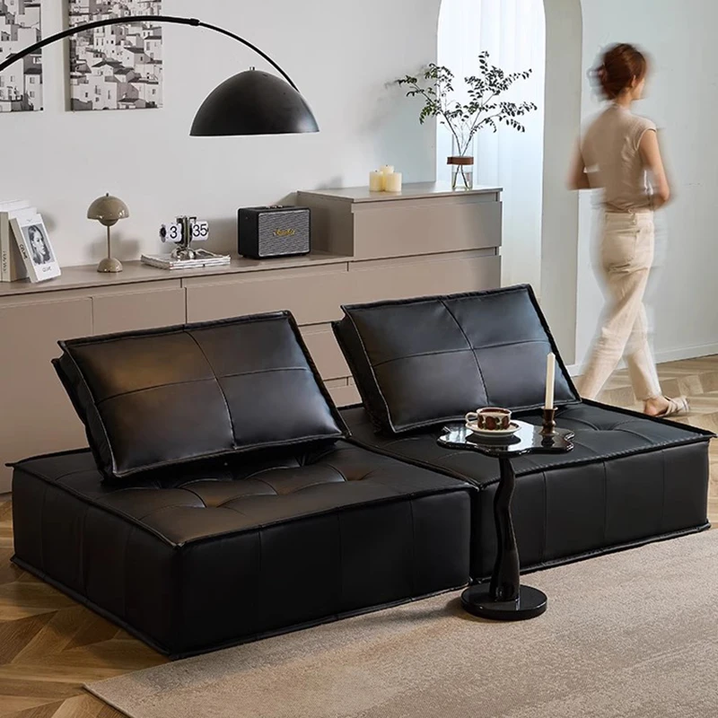 Single Floor Lazy Sofa Modular Leather Minimalist Black Living Room Sofa Reading Sectional Relax Divani Soggiorno Home Furniture
Single Floor Lazy Sofa Modular Leather Minimalist Black Living Room Sofa Reading Sectional Relax Divani Soggiorno Home Furniture