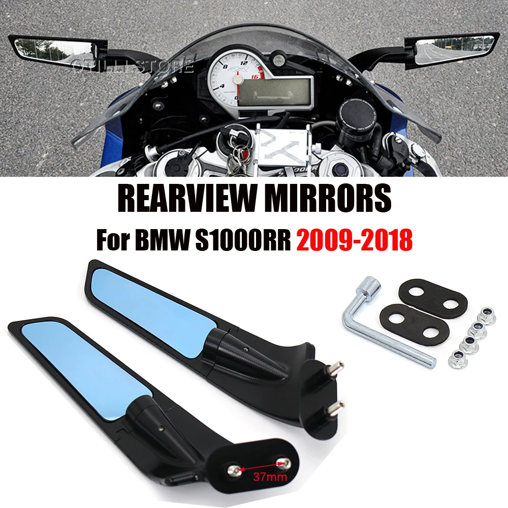 

For BMW S1000RR S 1000 RR S1000 RR Motorcycle Rearview Mirrors Wind Wing Adjustable Rotating Side Mirrors s1000rr 2009 - 2018