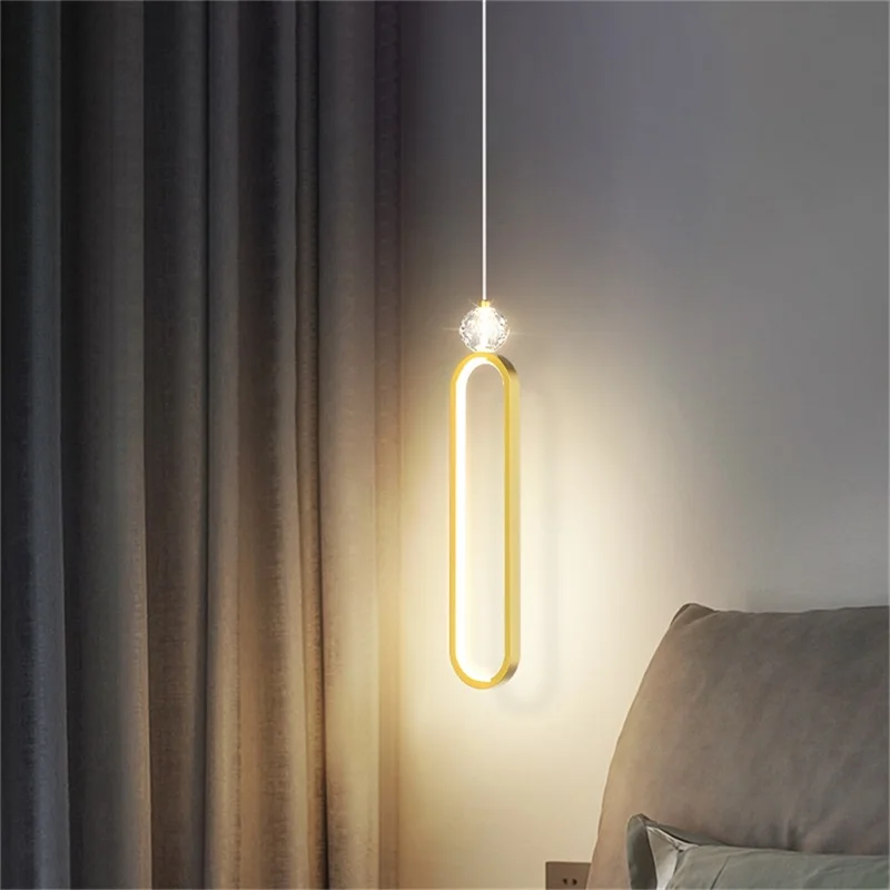 Nordic Pendant Light Gold Simple Modern LED Lamps Crystal Fixtures Decorative for Home Bedroom
Nordic Pendant Light Gold Simple Modern LED Lamps Crystal Fixtures Decorative for Home Bedroom