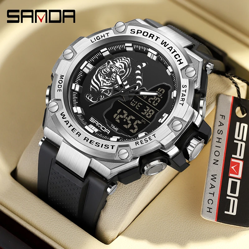 Top Brand Men Sport Watch LED Light Alarm Digital Clock Dual Time Display Week Auto Date Backlight Quartz Wristwatches Male
Top Brand Men Sport Watch LED Light Alarm Digital Clock Dual Time Display Week Auto Date Backlight Quartz Wristwatches Male