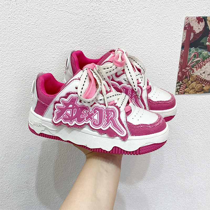 Women Shoes Vintage Y2K Skateboard Shoes Female Platform Casual Shoes Punk Style Ladies Sneakers Fashion Sport Shoes
Women Shoes Vintage Y2K Skateboard Shoes Female Platform Casual Shoes Punk Style Ladies Sneakers Fashion Sport Shoes