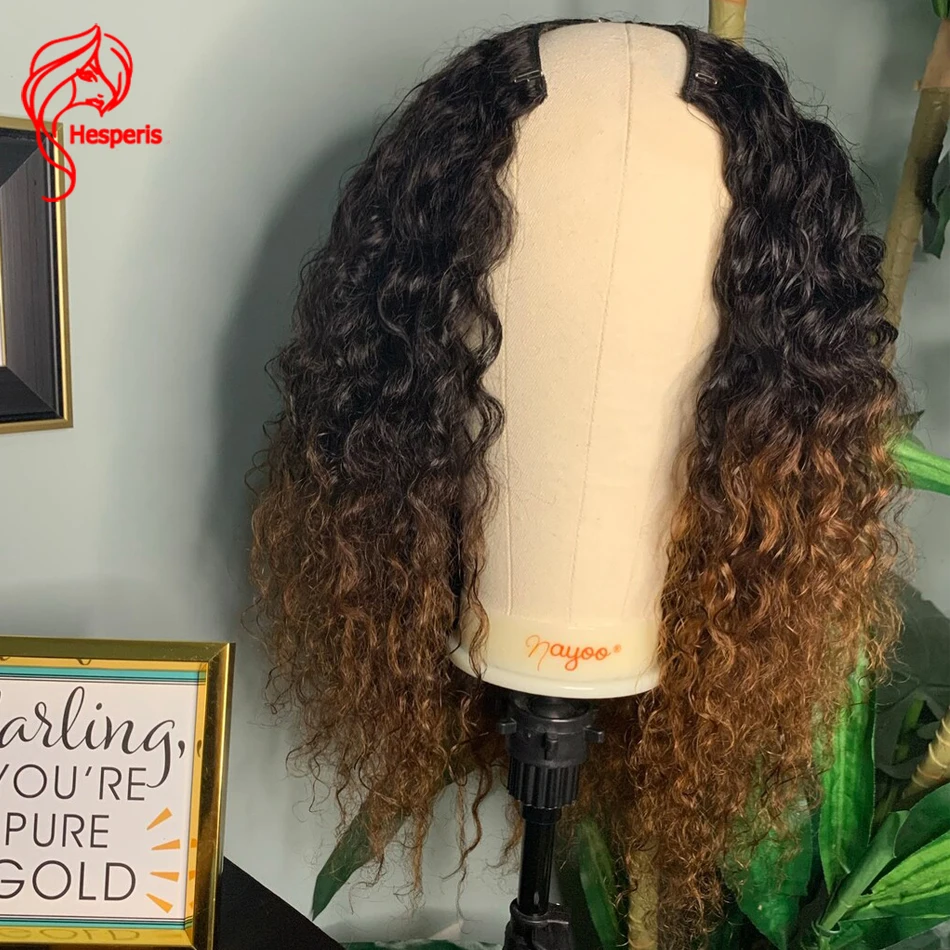 Hesperis Ombre Human Hair U Part Wig For Black Women Brazilian Remy 1x3 U Shape Opening Curly Human Hair Wig Colored Water Wave
Hesperis Ombre Human Hair U Part Wig For Black Women Brazilian Remy 1x3 U Shape Opening Curly Human Hair Wig Colored Water Wave