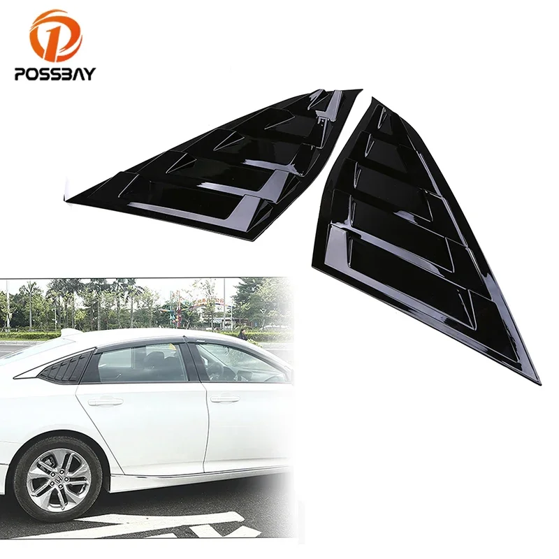 POSSBAY Black Car Sticker Side Window Louvers Scoop Cover Vent Auto Window Panel Pegatinas for Honda Accord Sedan 2018-2021
POSSBAY Black Car Sticker Side Window Louvers Scoop Cover Vent Auto Window Panel Pegatinas for Honda Accord Sedan 2018-2021