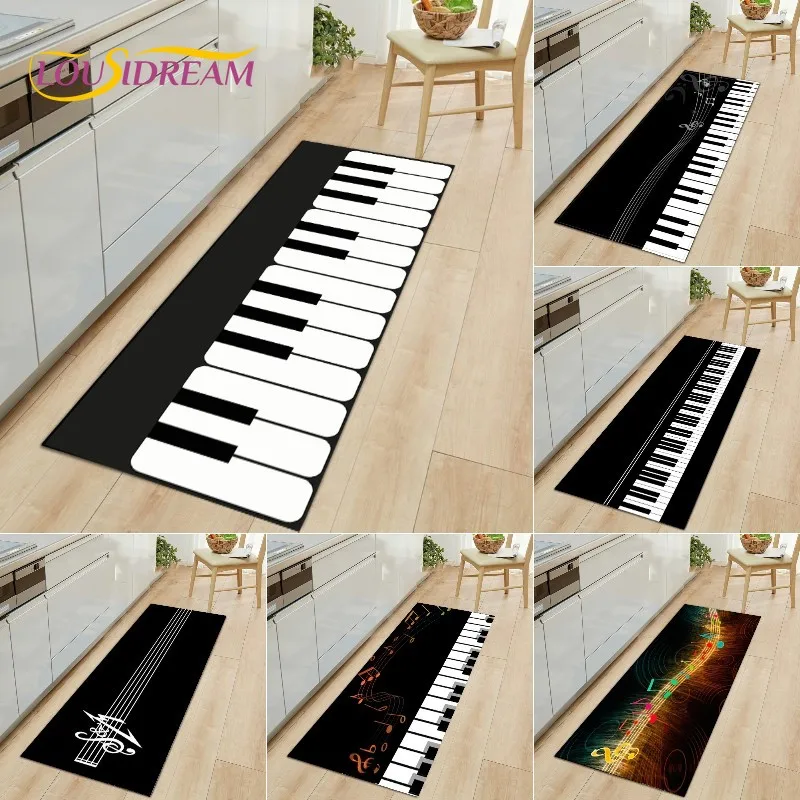 

Piano Keyboard Series 3D Printed Rug, Area Rug Large, Carpets for Living Room Bedroom,rugs for Kitchen Floor Mats Non-slip