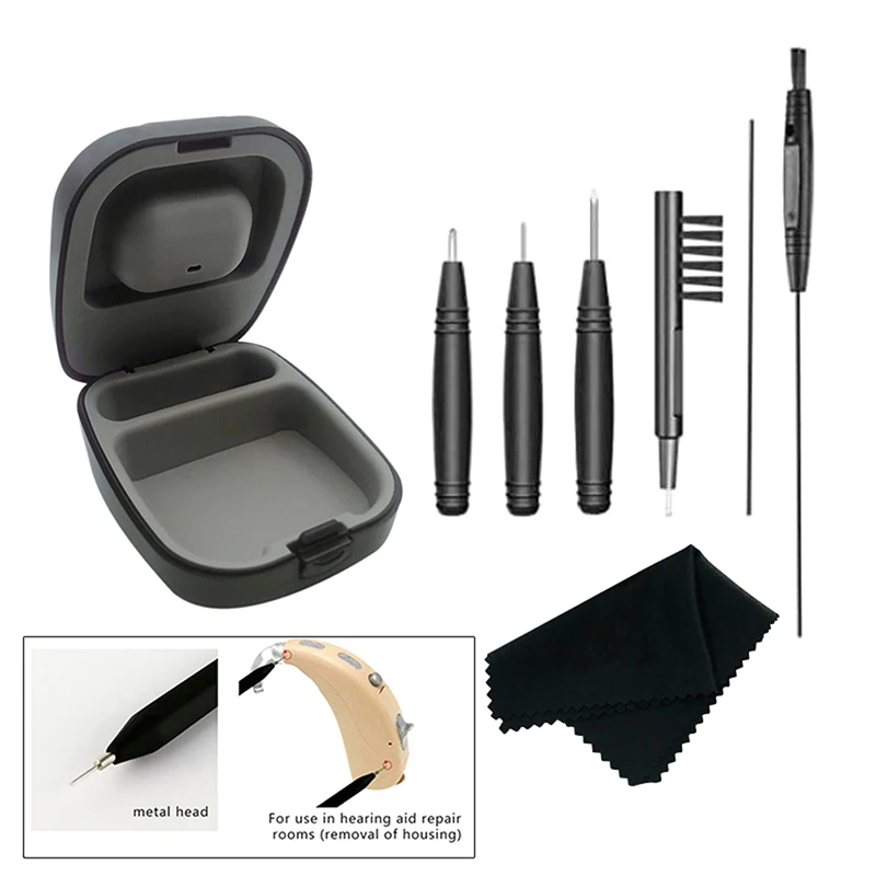 8Pcs Hearing Aid Cleaning Kit Brush Vent Cleaner Wire Magne Wax Loop Tools Set Hearing Aid Accessories
8Pcs Hearing Aid Cleaning Kit Brush Vent Cleaner Wire Magne Wax Loop Tools Set Hearing Aid Accessories