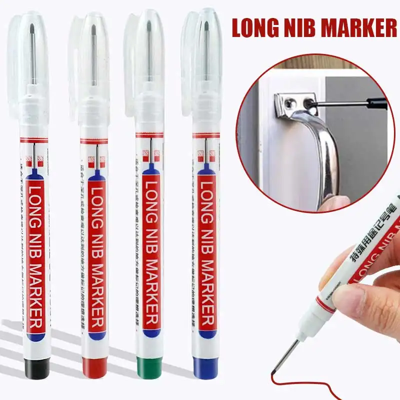 12pcs/Set Long Head Woodworking Marker Pen Multi-purpose Deep Hole Marking Pens Red/Black/Blue/Green Ink
12pcs/Set Long Head Woodworking Marker Pen Multi-purpose Deep Hole Marking Pens Red/Black/Blue/Green Ink